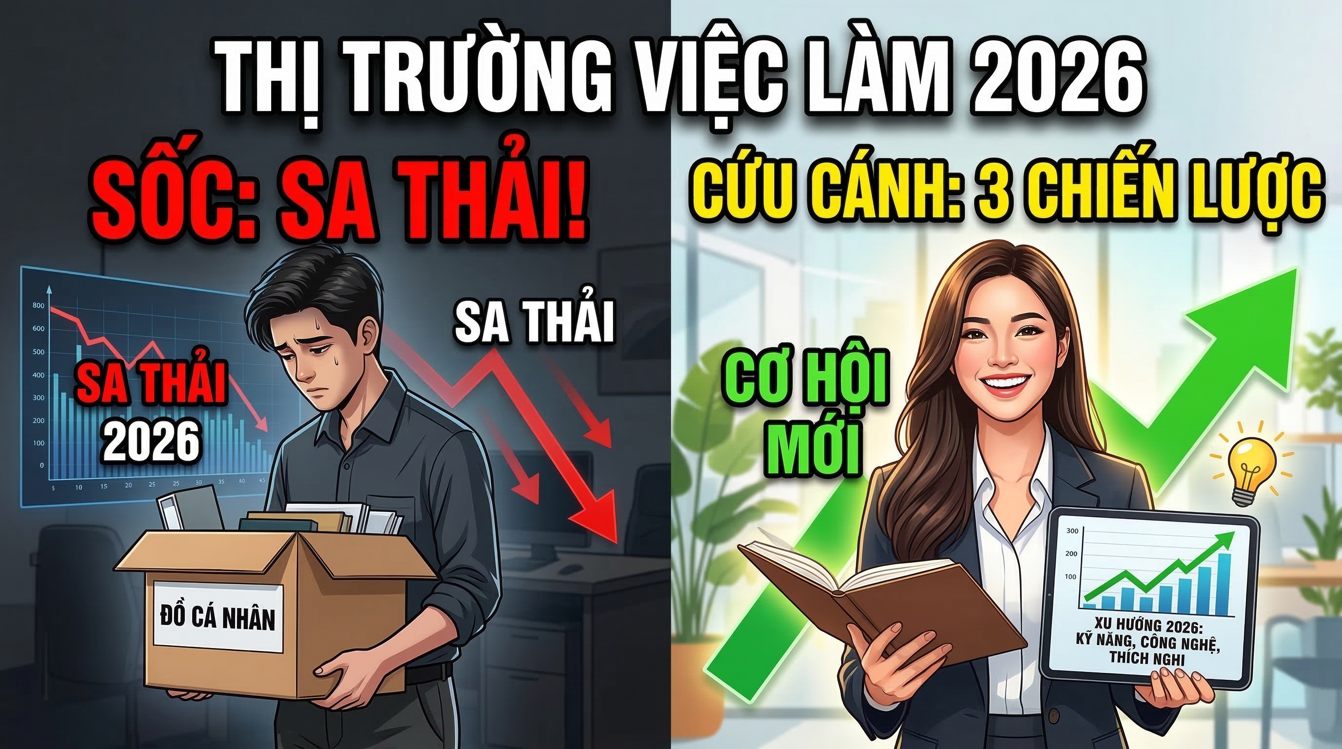 Thị Trường Việc Làm 2026: Giải Mã Sa Thải Hàng Loạt & Chiến Lược Cho Ứng Viên