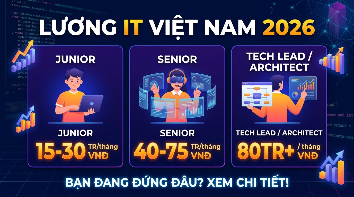 Lương IT Việt Nam 2026: Thực Trạng & Cách Deal Lương Xứng Tầm