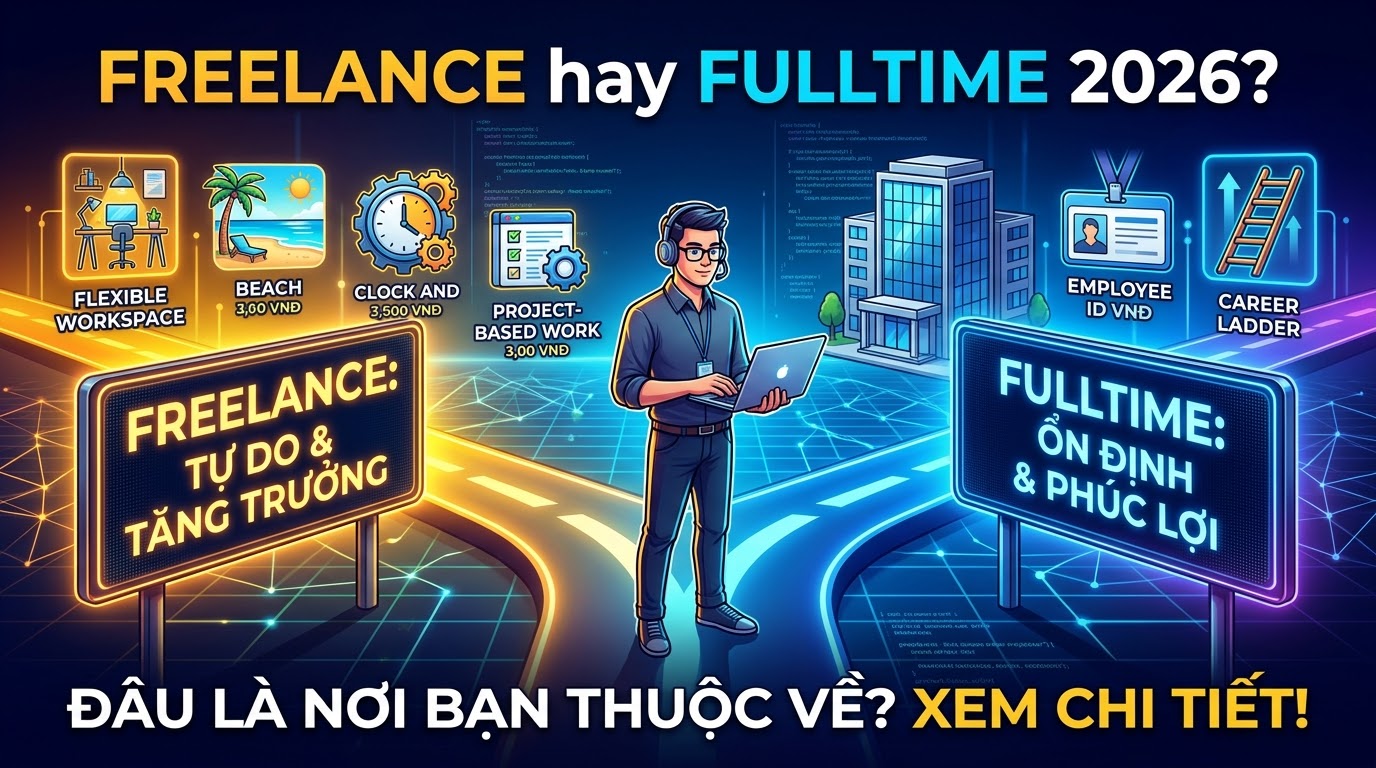 Freelance hay Fulltime 2026: Hướng đi nào cho sự nghiệp của bạn?