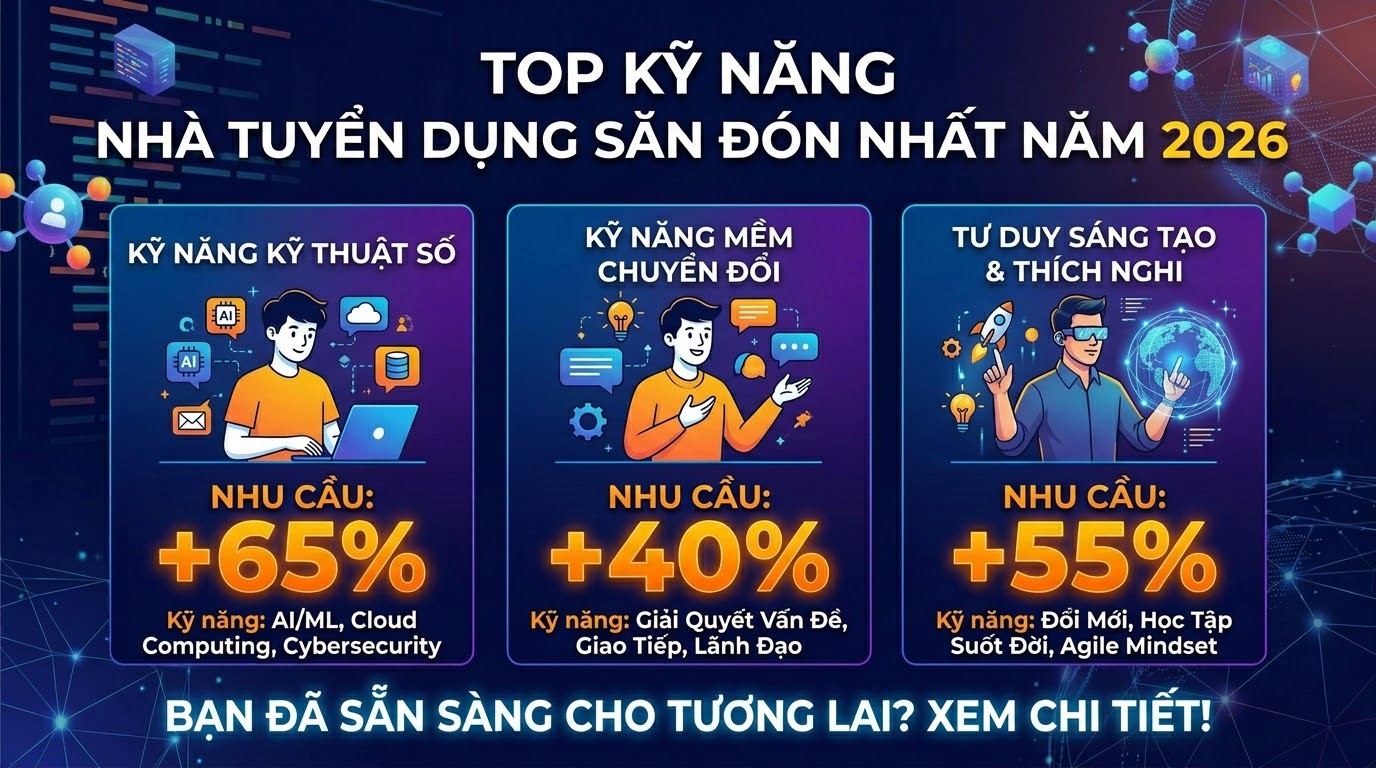 Top Kỹ Năng Nhà Tuyển Dụng Săn Đón Nhất Năm 2026