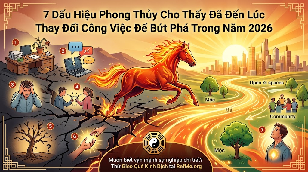 7 Dấu Hiệu Phong Thuỷ Báo Hiệu Bạn Nên Đổi Việc Năm 2026