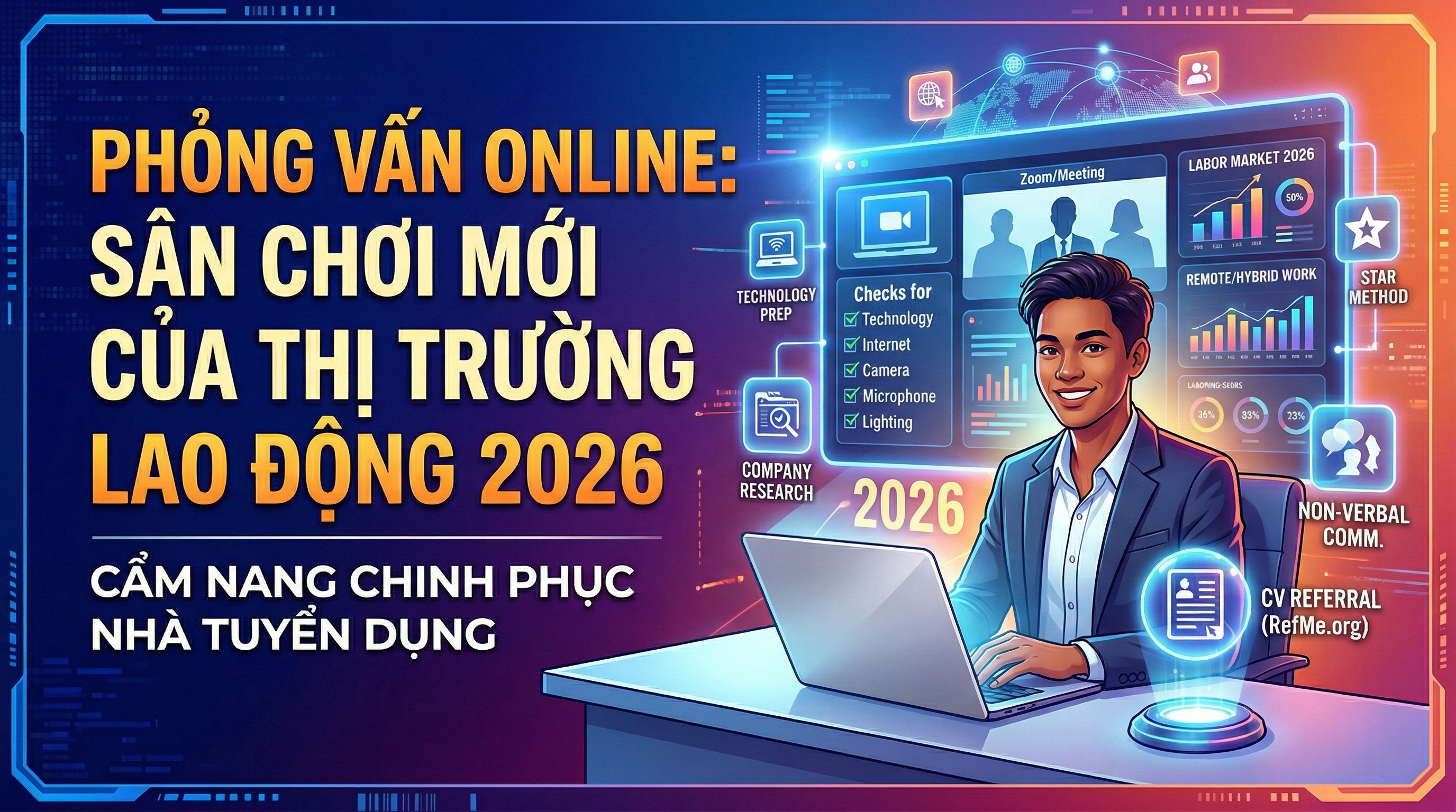 Phỏng Vấn Online 2026: Bí Quyết Gây Ấn Tượng Với Nhà Tuyển Dụng