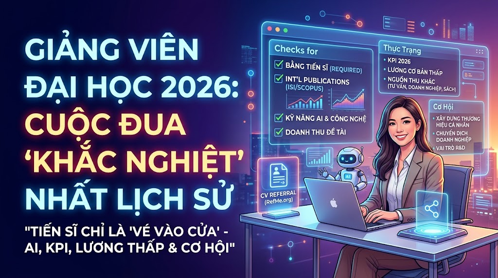 Giảng viên đại học 2026: Yêu cầu 'khủng', thu nhập có tương xứng?