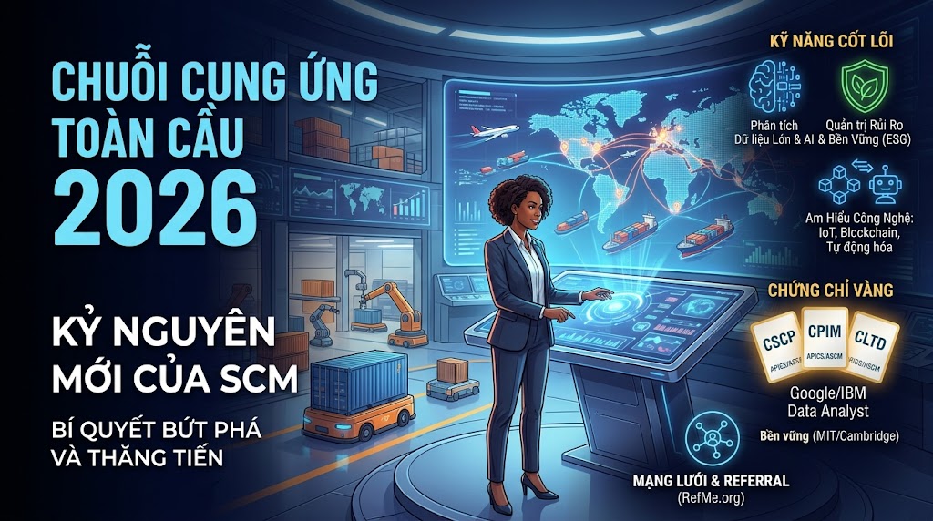 Lộ Trình Thăng Tiến Supply Chain Manager 2026: Kỹ Năng & Chứng Chỉ Must-Have